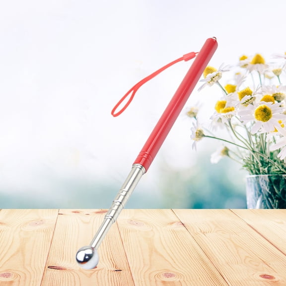 PBPBOX Red Rod Detection Hammer with Stainless Steel Telescopic Design for Wall Inspection