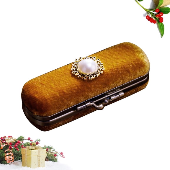 PBPBOX Makeup Lipstick Holder Chocolate Material Elegant Vintage Cosmetic Storage Box