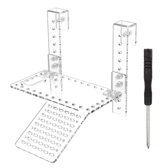 PBPBOX Hanging Transparent Acrylic Turtle Basking Platform for Resting Feeding in Reptile Habitat