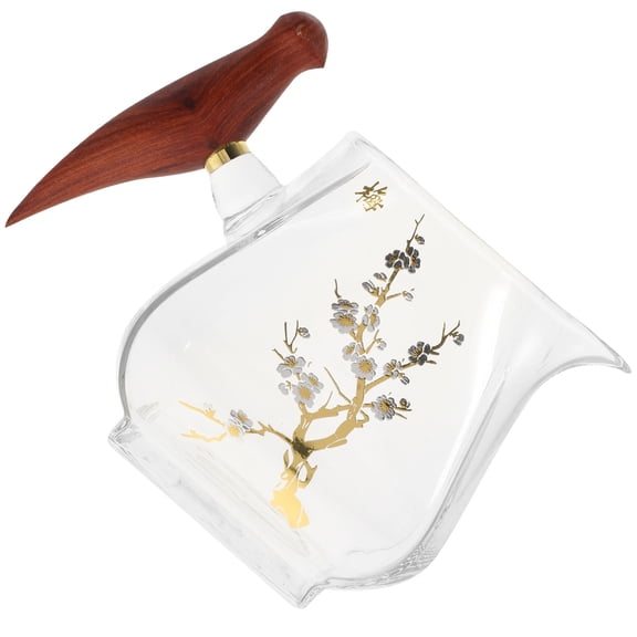 PBPBOX Premium Transparent Glass Gravy Boat Sauce Dispenser for Home Use Dripless Pouring 10 oz
