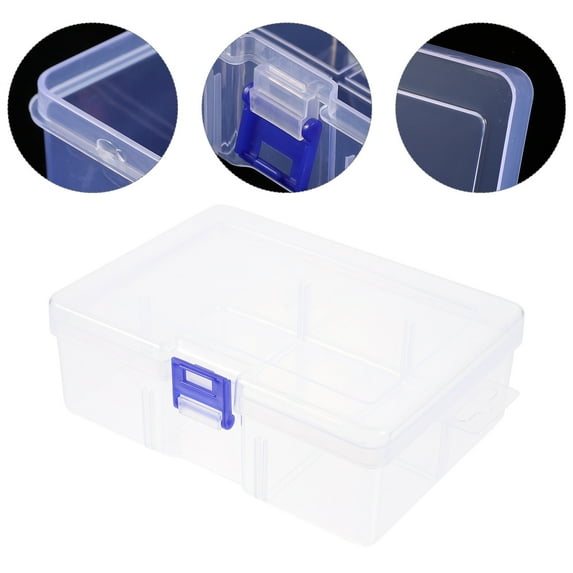 PBPBOX Transparent Plastic Poker Chip Case with Large Capacity and Compartment Design for Home Use 70 characters