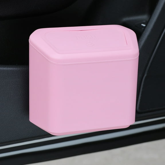 PBPBOX Car Garbage Bin Pink Hanging Design 1Set