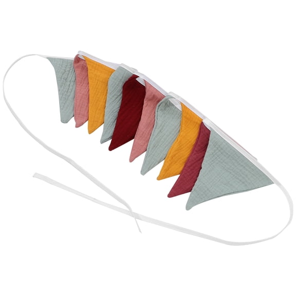 PBPBOX Assorted Triangle Flags Banner Cloth Material for Weddings and Festival Decorations