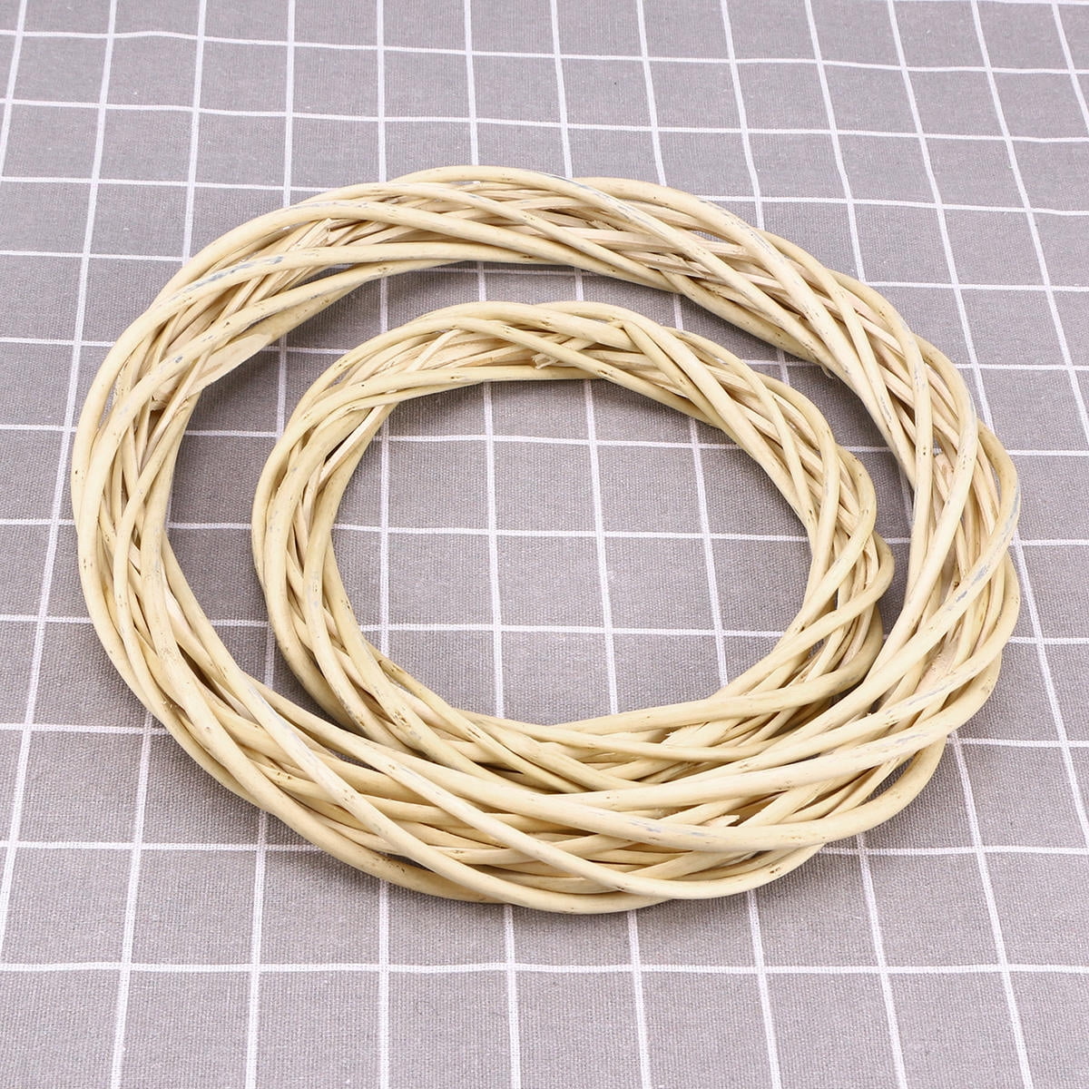 PBPBOX Twig Wreath Display Rack Beige Wooden Craft Supplies for Wall ...