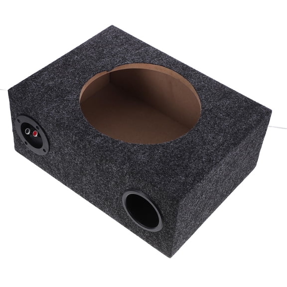 PBPBOX Black Car Subwoofer Box Zinc Alloy ABS Wood Plush Elegant Design