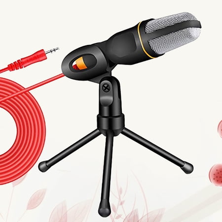 PBPBOX Microphone Stand for Computer Desk with Adjustable Angle Black Holder