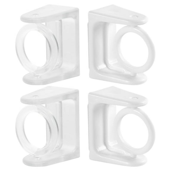 PBPBOX Shower Curtain Rod Holder ABS Assorted Color 4Pcs