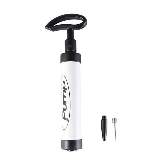 PBPBOX White Hand Air Pump Inflator with Flexible Hose for Basketball Soccer and Volleyball
