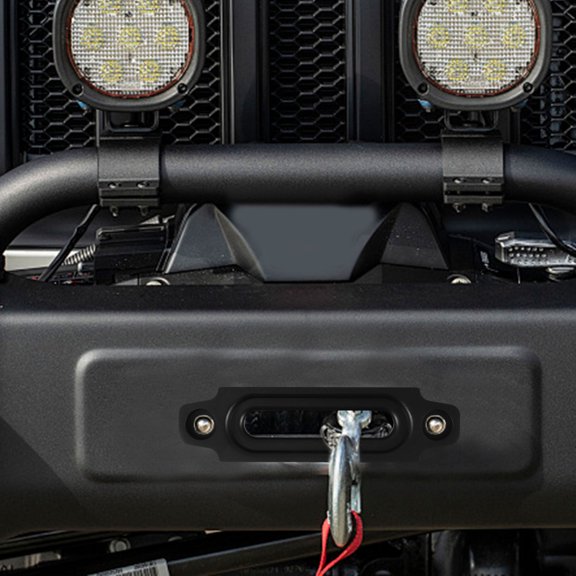 PBPBOX Winch Fairlead Mount for Synthetic Rope Aluminum Alloy Durable Black Car Use