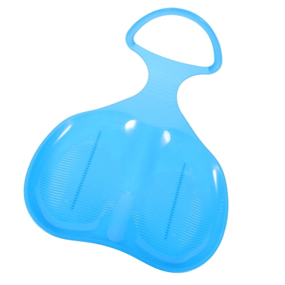 PBPBOX Blue Plastic Snow Sled Board Lightweight Outdoor Sliding Board for Snow Grass and Sand Winter Fun