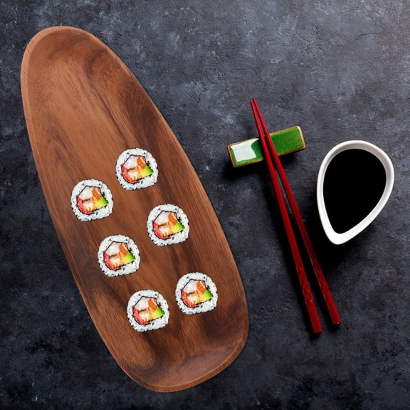 PBPBOX Wood Tray for Serving Food Japanese Style Snack Dish 1Set