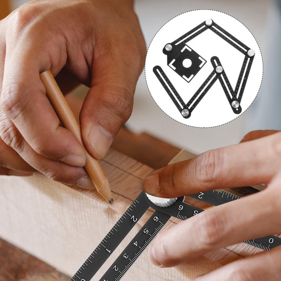 PBPBOX Tile Tool Adjustable Punch Locator Black 1Pack