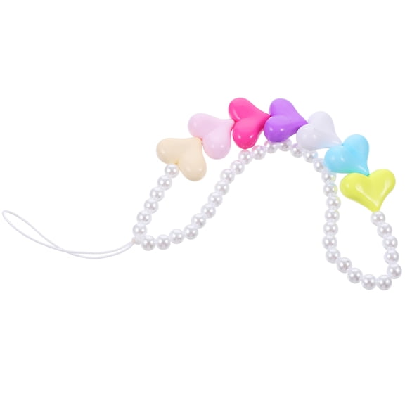 PBPBOX Wristlet Keychains Lanyard Acrylic White 1Pack for ID Cards