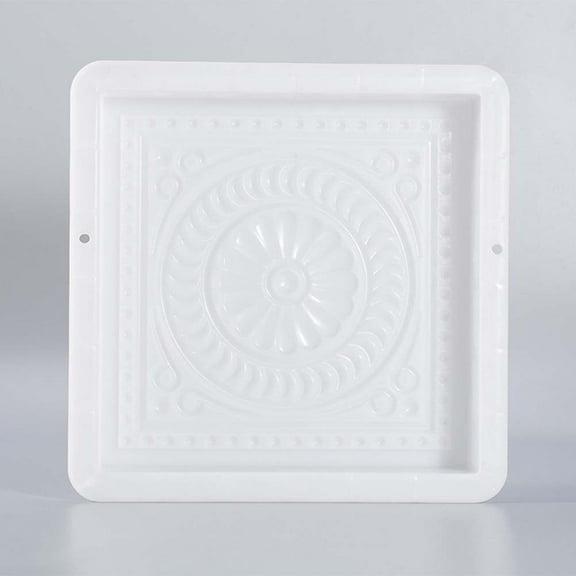 PBPBOX Concrete Molds For Stepping Stones Plastic 1Set 14.5X14.5X2.4In