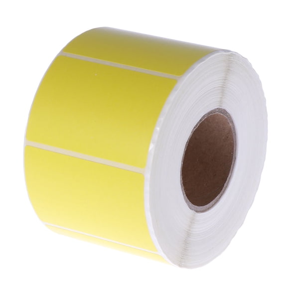 PBPBOX Yellow Thermal Sticker Roll Printable Labels for Ballpoint Gel Pen Writing