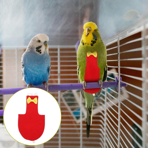 PBPBOX diapers for birds Bird Diaper Red Reusable Fashion Design 1 Set