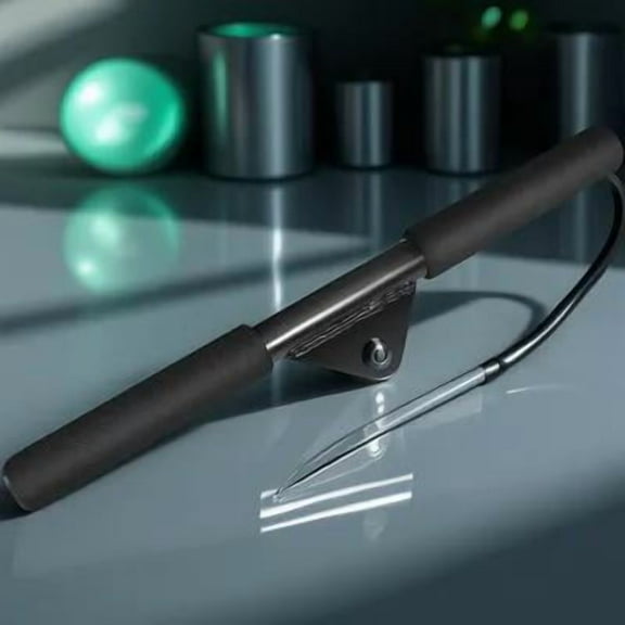 PBPBOX Black Steel Pull Down Bar for Fitness Cable Machine Home Gym Use