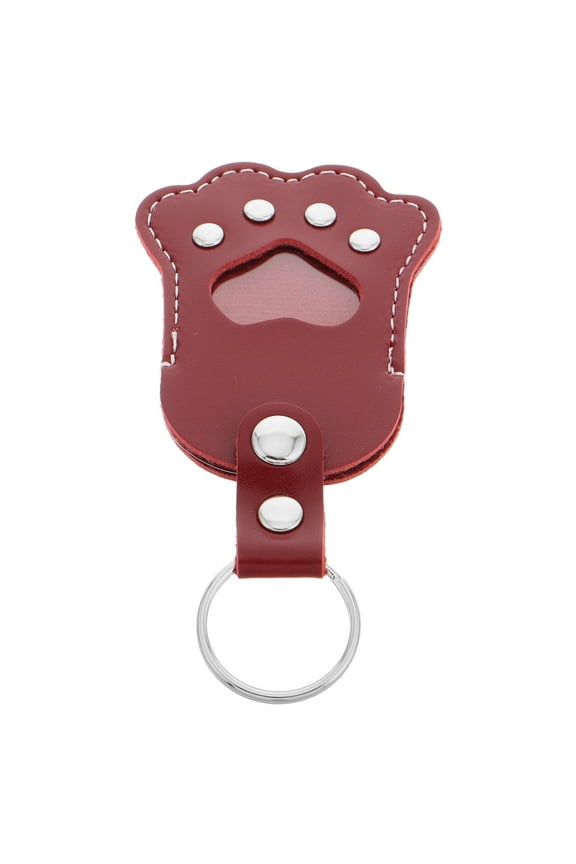 paw print keychain Keychain Pendant Red 1Pack for Purses Home Office
