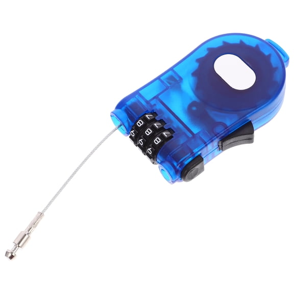 PBPBOX Portable Blue Snowboard Safety Lock with Durable Plastic Cable for Bikes
