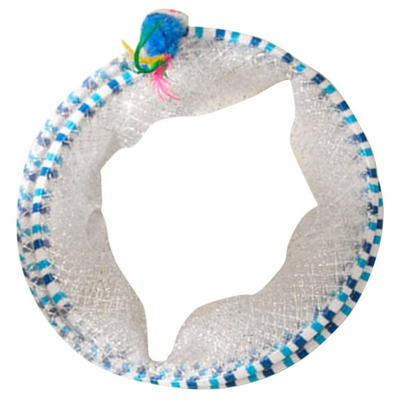 PBPBOX Spiral Tunnel Cat Toy Cat Tunnel Toy Sky-blue 1Set