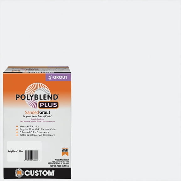 Custom Building Products PBPG6407-4 7LB Arc WHT Sand Grout - Quantity 1 — Residential Use, Standard Application