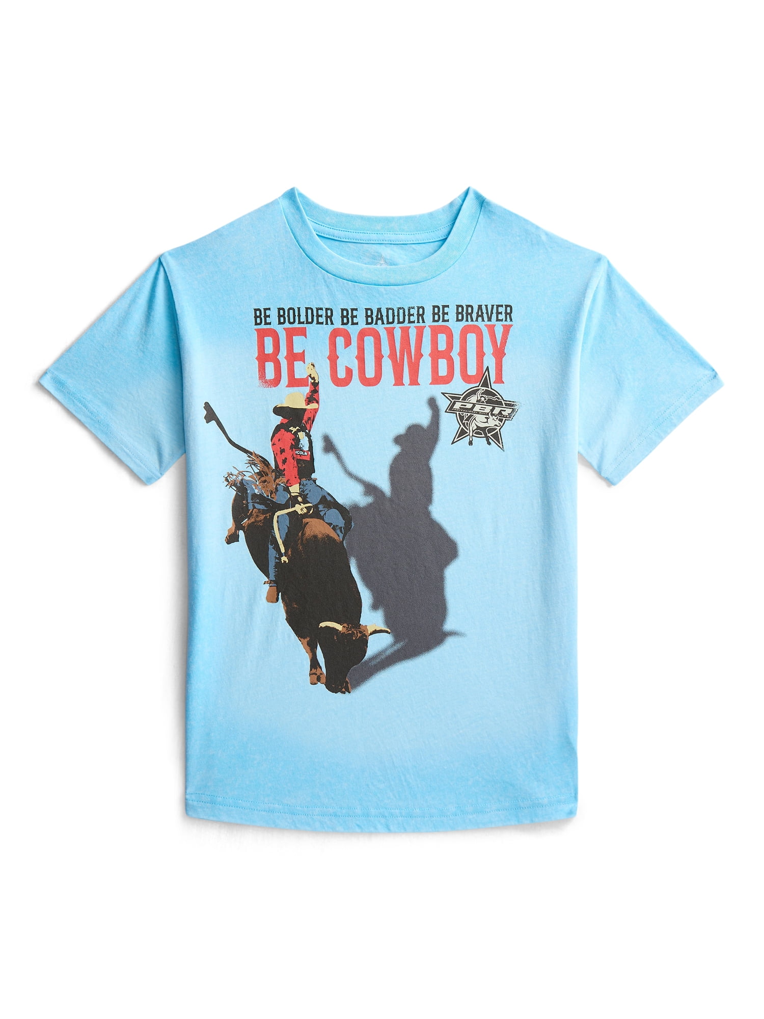 Professional Bull Riding Boys Graphic Tee with Short Sleeves, Sizes 4-18