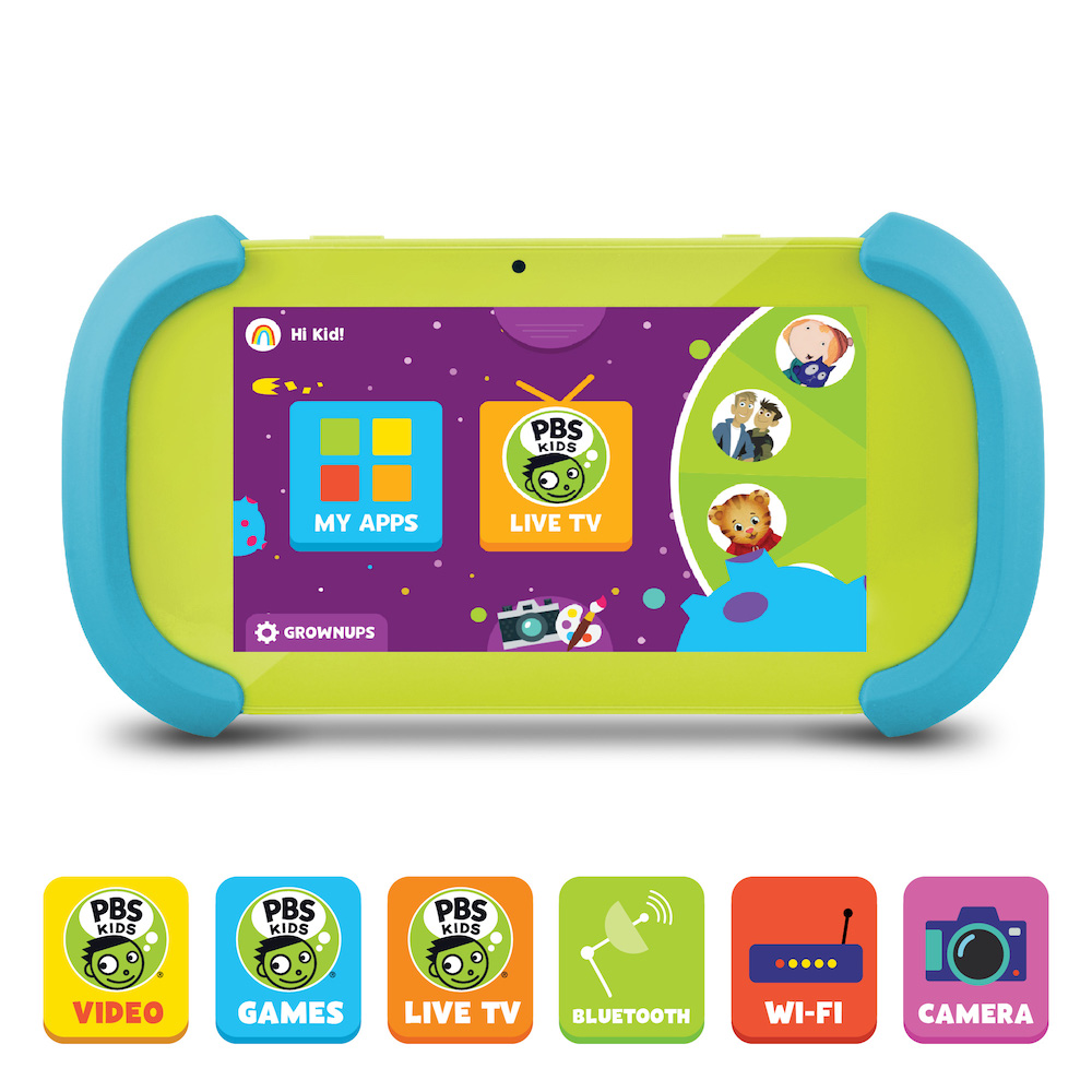 PBS KIDS Playtime Pad+ 7" HD Touchscreen Kid-Safe Tablet + Live TV (PBSKD7001) With Android - image 1 of 19
