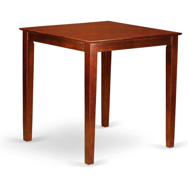 PBTBRNT Square Bar Height Counter Table for Small Spaces 36Inch Dark