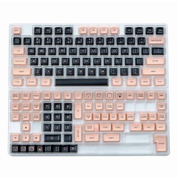 PBT Double Shot Injection Keycaps 142 Keys SA Profile Keycap Set for Mechanical Keyboards