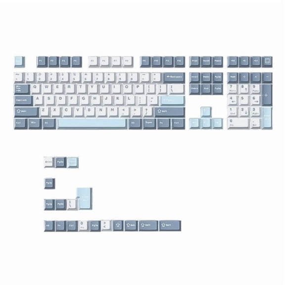 PBT Double Shot Injection Keycaps for Mechanical Keyboards Cherry Profile 126Keys Macaron Keycap Set