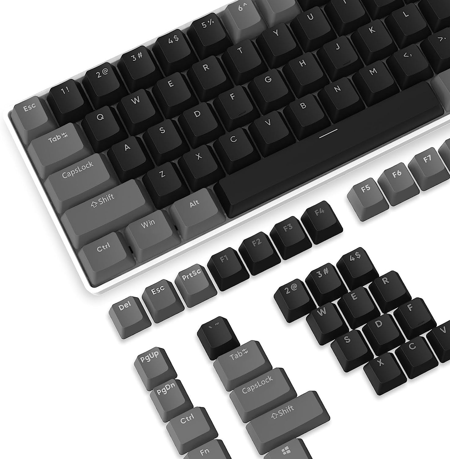 PBT Keycaps 104 Keys OEM Profile PBT Double Shot Keycap Set,ANSI US Layout for Mechanical