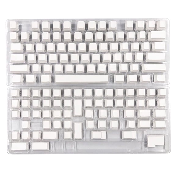 PBT Keycaps 137 Keys Minimalist White Blank Keycap DyeSubbed Keycap For 108 104 100 980 96 87 84 75 68 64 61 Layouts