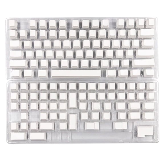 PBT Keycaps 137 Keys Minimalist White Keycap DyeSubbed Keycap For 108 104 100 980 96 84 75 68 64 61 Layouts