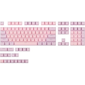 PBT Keycaps Backlit Cherry MX Keyset Doubleshot OEM Profile | Translucent Key Caps for Layout 61 68 75 84 87 96 98 100 104 108 MX Switches Mechanical Keyboards