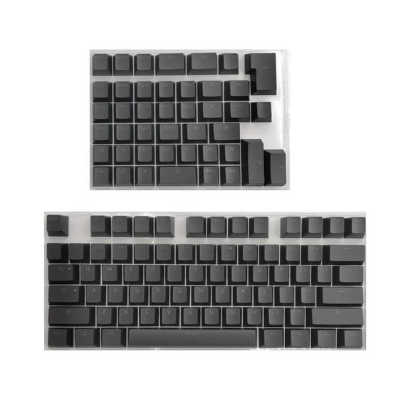 PBT Mini Mechanical Keyboard DIY Custom Keys Set Black
