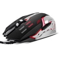 thumbnail image 1 of PBX Gladiator Wired Gaming Mouse - High-Precision 6D Computer Gaming Mouse - Mouse for Laptop with Adjustable DPI Settings - Corded PC Gaming Accessories for Gamers - 6' Cable, 4 LED Colored Backlight, 1 of 11