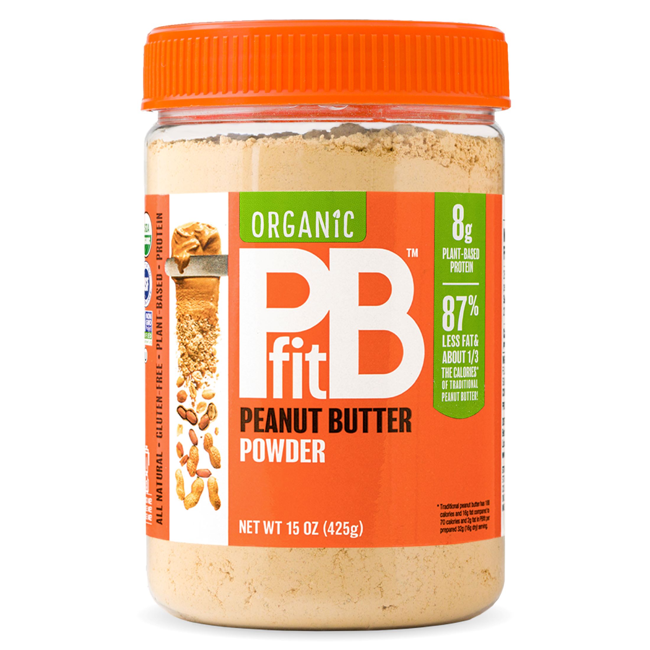 PBfit, Organic All-Natural Peanut Butter, Powder, 15 oz - image 1 of 7