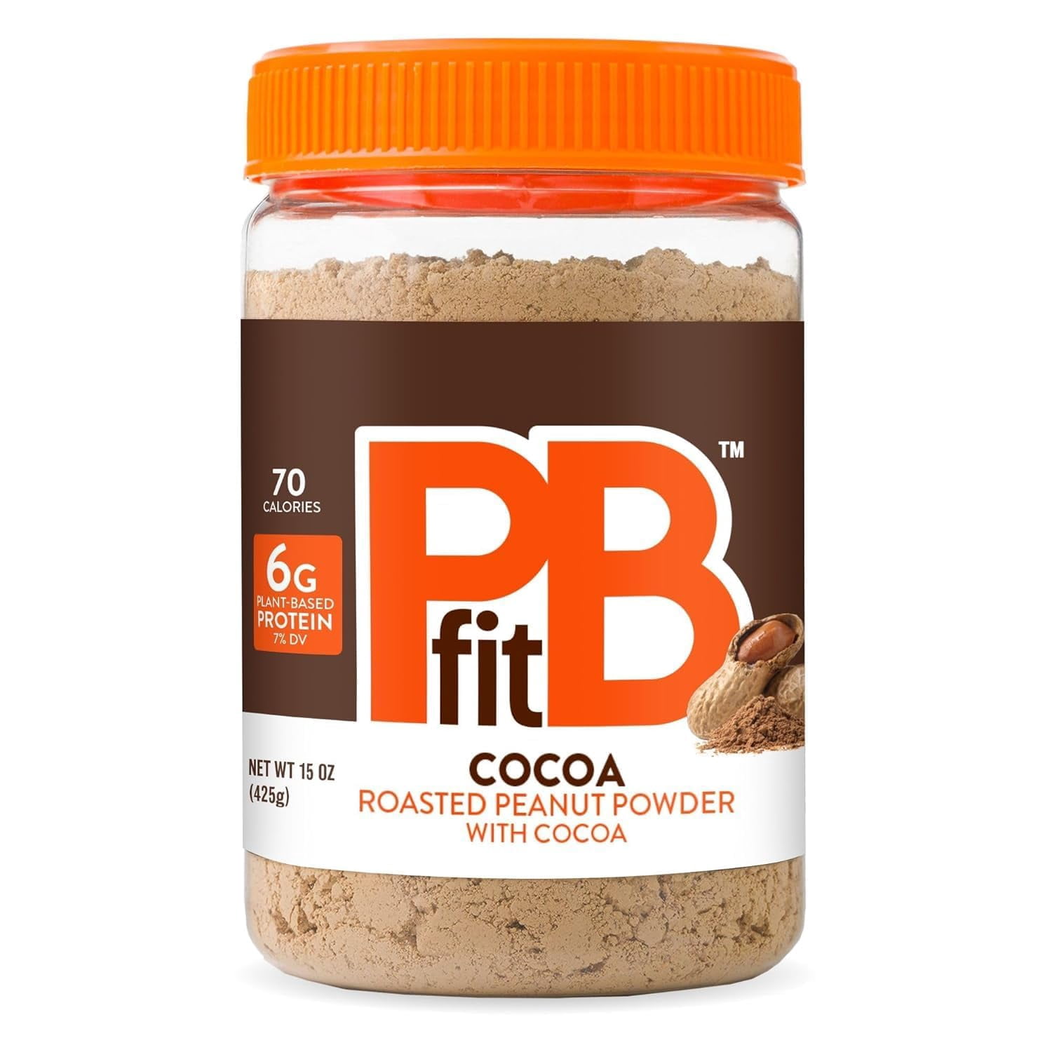 PBfit, Peanut Butter Powder, Chocolate, 15 oz (425 g) Pack of 3
