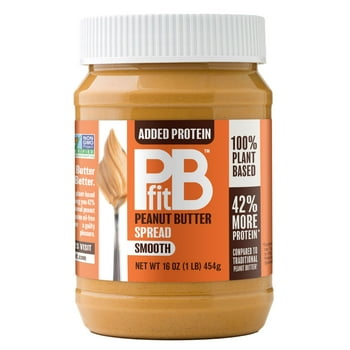 PBfit Peanut Butter Spread, Added Protein, 16 oz