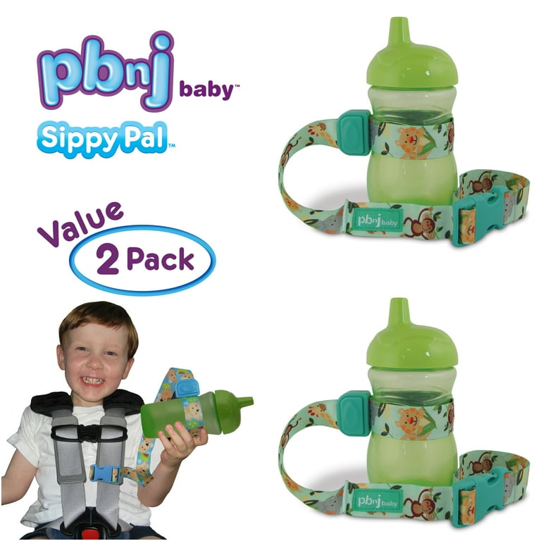 PBnJ Baby SippyPal Sippy Cup Holder Strap Leash Tether (Jungle