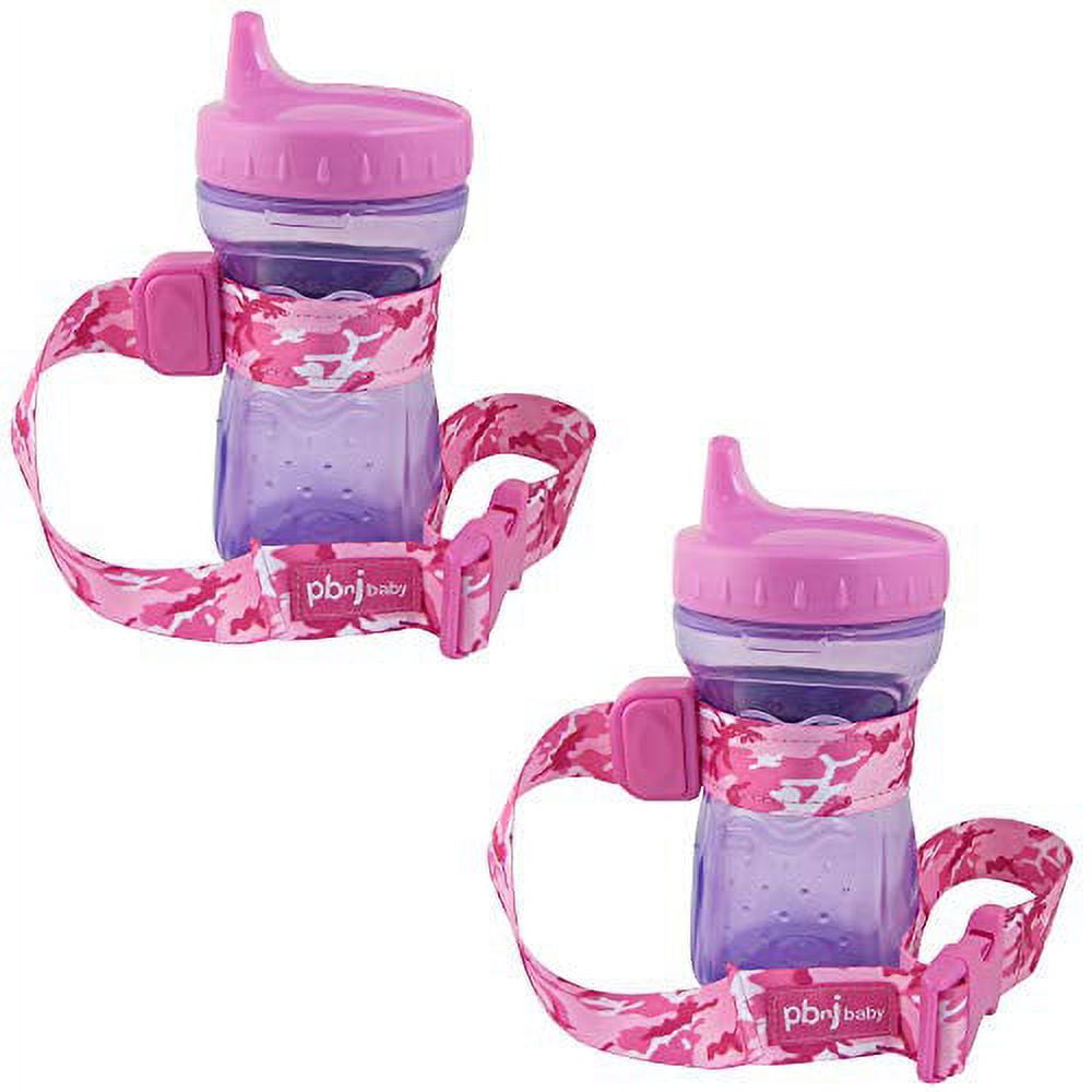 Munchkin Sippy Cup SippyPal Cup Leash (2-Pack Black) Stroller