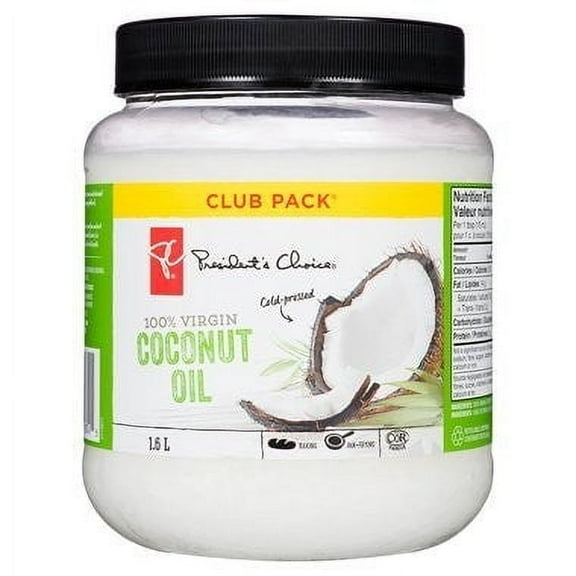 PC 100 percent Virgin Cold-Pressed Coconut Oil 1.6L/3.4 lb