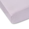 thumbnail image 1 of Parent's Choice 180 Thread Count Purple Cotton Fitted Crib Sheet, 1 of 6