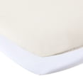 thumbnail image 1 of Parent's Choice 180 Thread Count White and Birch Cotton Fitted Bassinet Sheets, 2 Pack, 1 of 5