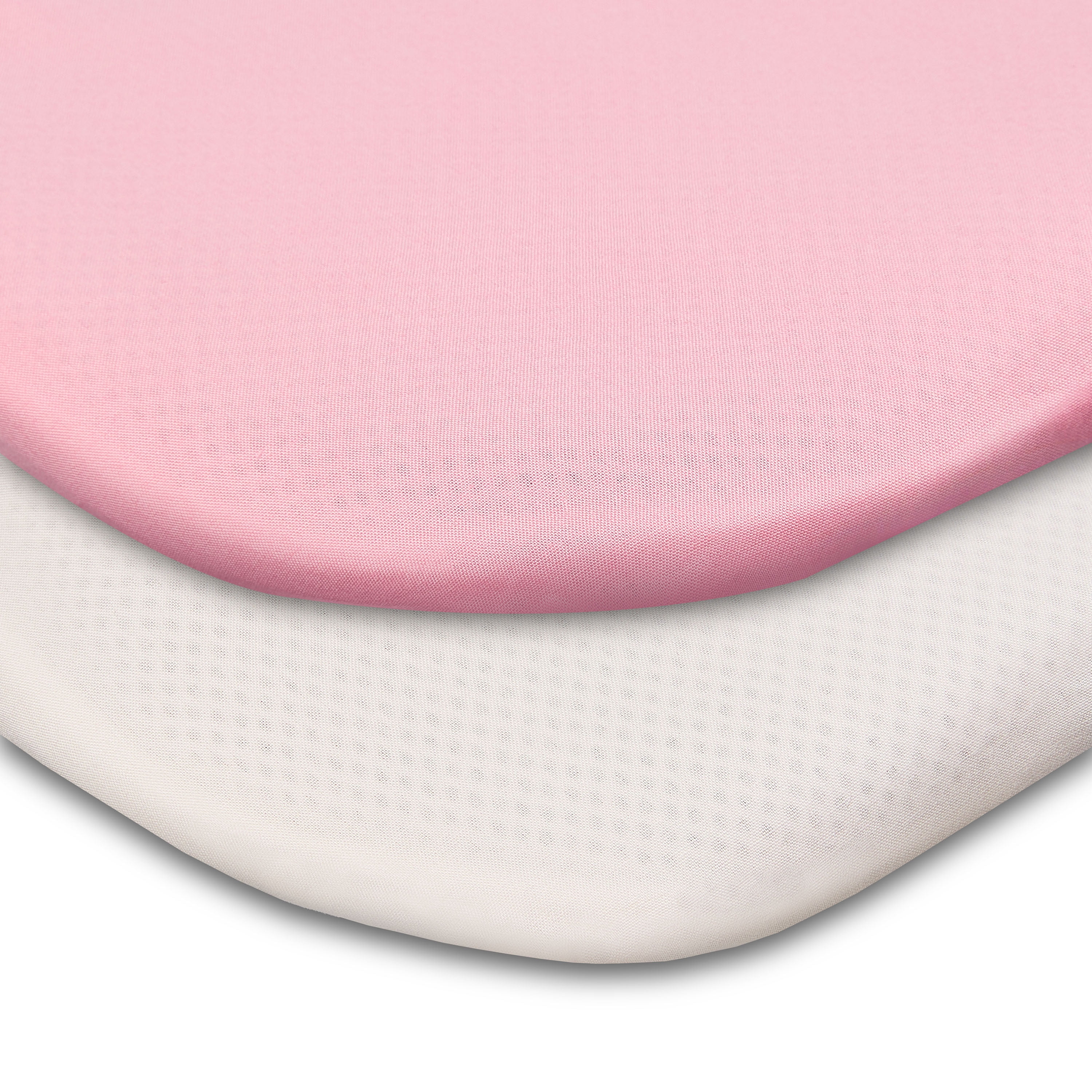 Parent's Choice Cotton Fitted Playard Sheets, Pink, 2-Pack