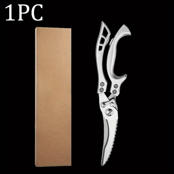 PC 3 PCS Stainless Steel Kitchen Scissor Poultry Fish Cutter for Cooking Cleaver Knife Utility Ultra-Sharp Bone Scissor Meat Fruit Boning Duck Fish Scale Clean Knife Tool for Kitchen