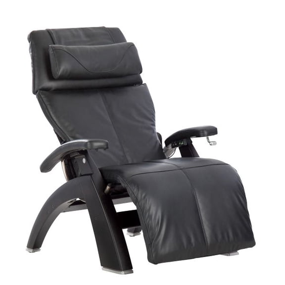 PC-420 Performance Package Omni-Motion Perfect Chair Zero Gravity Recliner Black Wood Black Leather-In Home Delivery