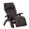 PC-420 Supreme Package Omni-Motion Perfect Chair Zero Gravity Recliner Dark Walnut Wood Espresso Leather - In Home Delivery