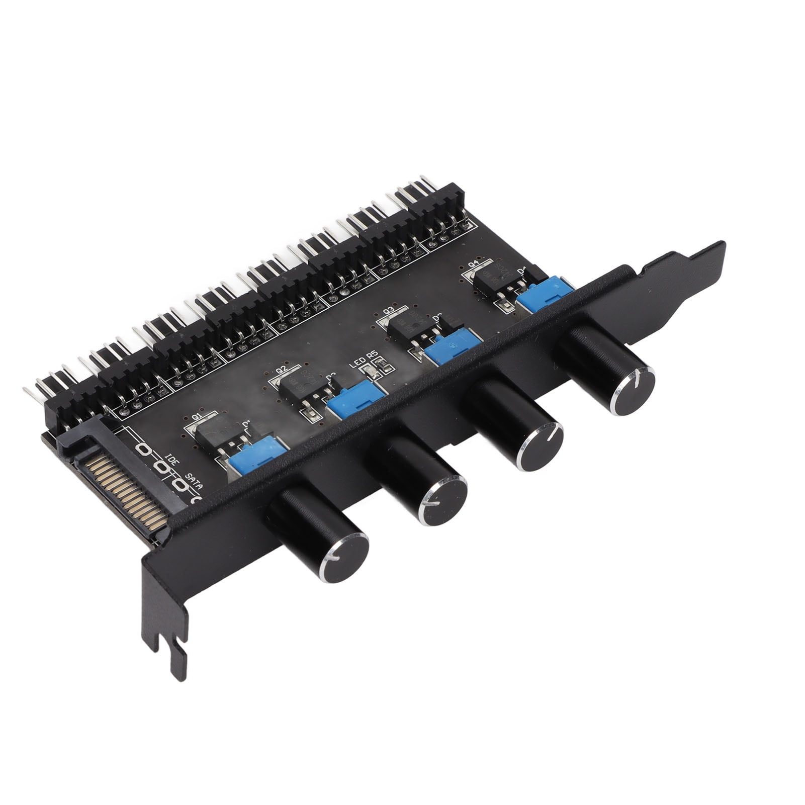 PC 8 Channels Fan Hub, 4PIN PC Fan Hub, 4 Knob Cooling Fan Speed