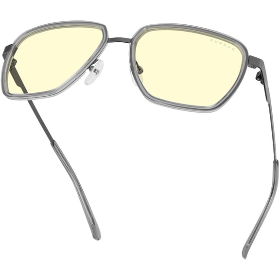 PC Accessory: GUNNAR x Clix Computer and gaming glasses, Clix Gaming Goggles Gunmetal Stone Amber for PC